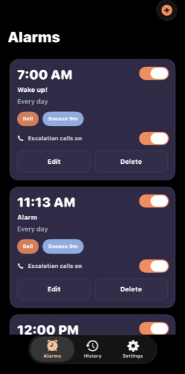 PrimeAlarm app screenshot 1